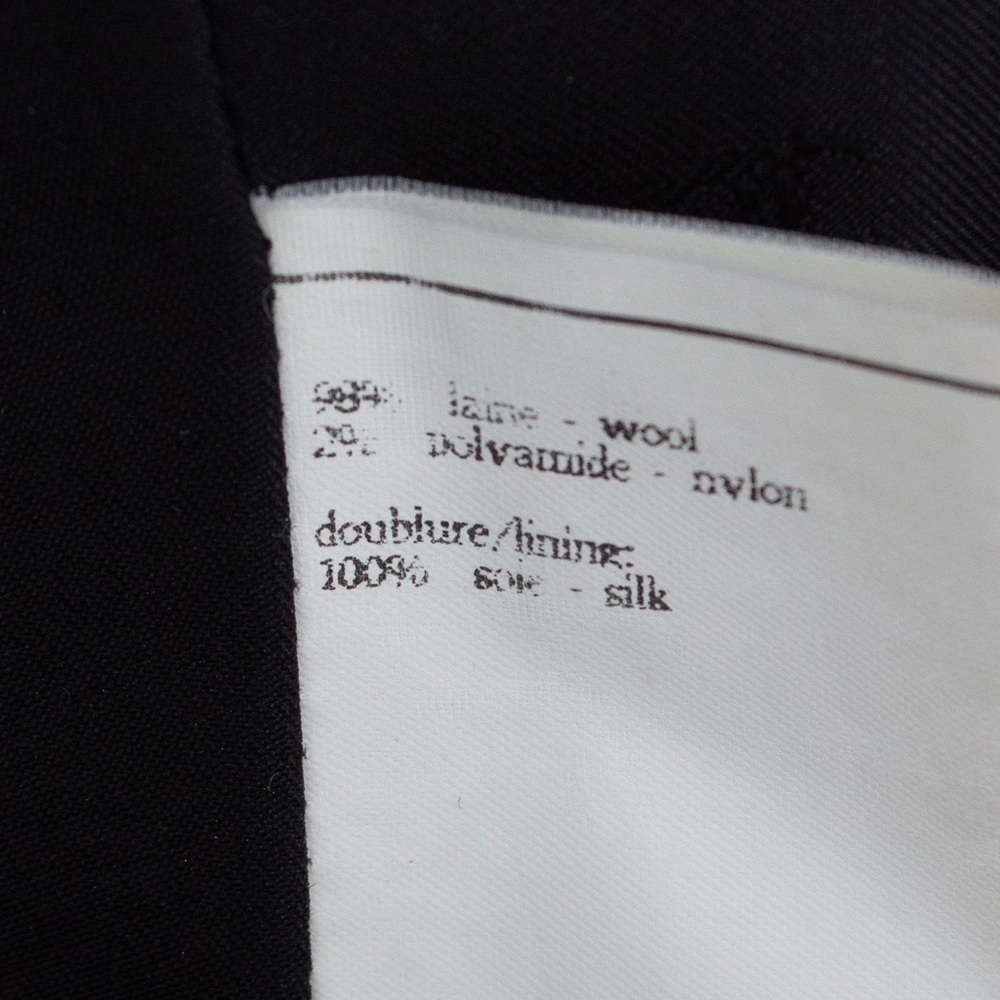 Chanel Vintage F/W 1995 Black White Logo Tweed 95A Jacket - Picture 15 of 16
